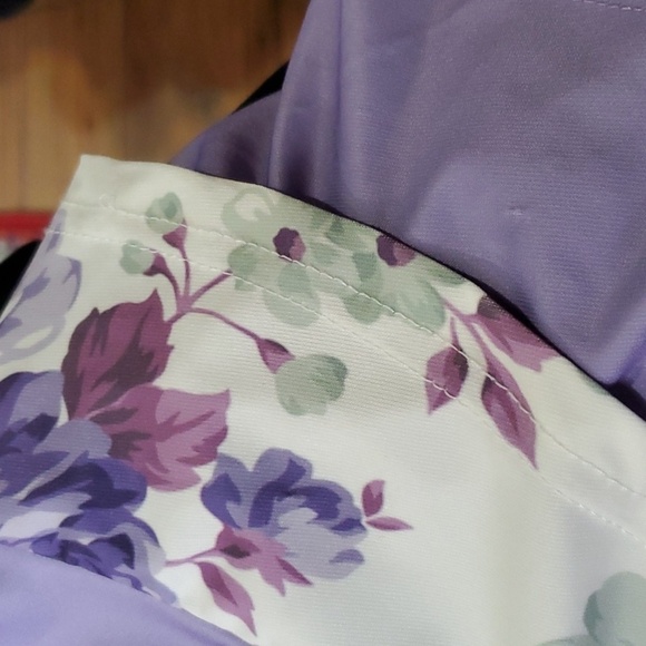 Lily by Firmiana oversized lavender and floral tunic XL - Picture 10 of 10